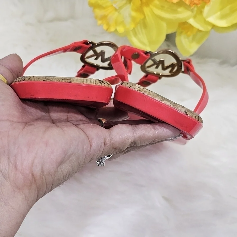 Michael kors  charm jelly sandals sz.8